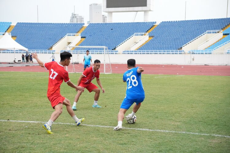 Los atletas compitieron en el festival deportivo de Petrovietnam en el norte. Foto: Tran Trung