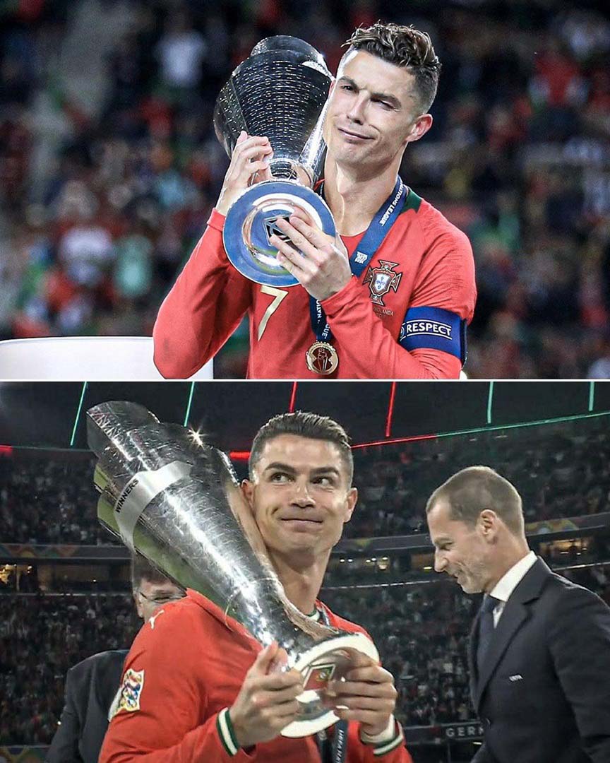 Sau 6 nam, Ronaldo lai la nha vo dich Nations League. Anh: AFP