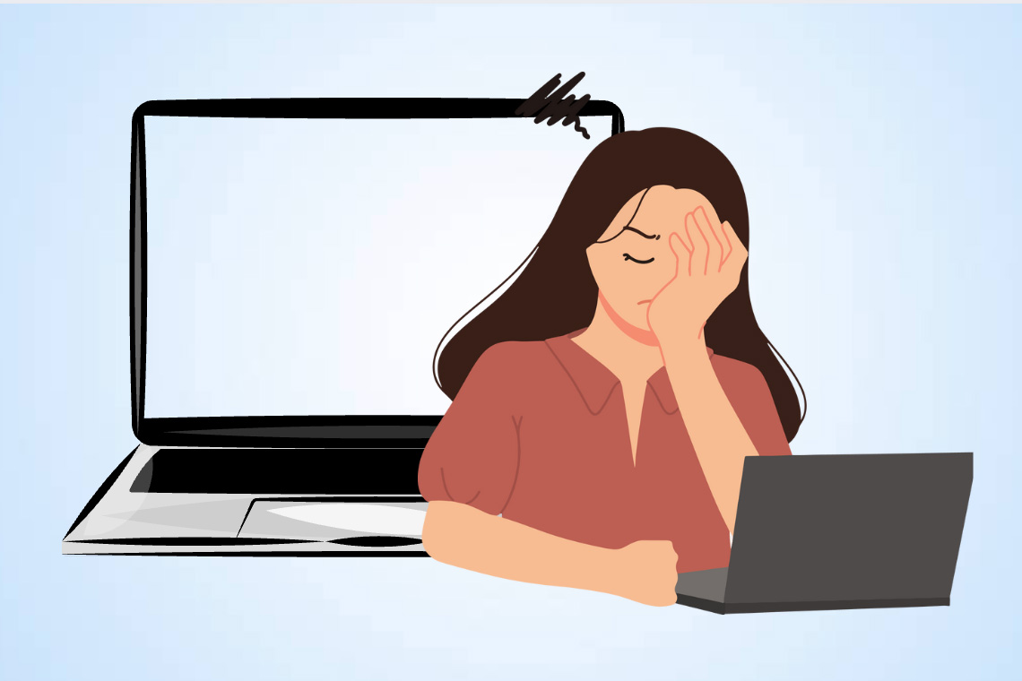 Causes of white laptop screen errors