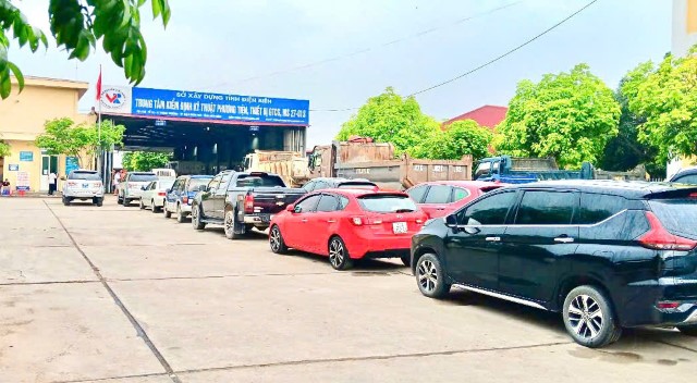 Centro de inspeccion tecnica de vehiculos y equipos motorizados en el Grupo 10, Thanh Truong Ward, Dien Bien Phu City. Foto: Departamento de Construccion Dien Bien