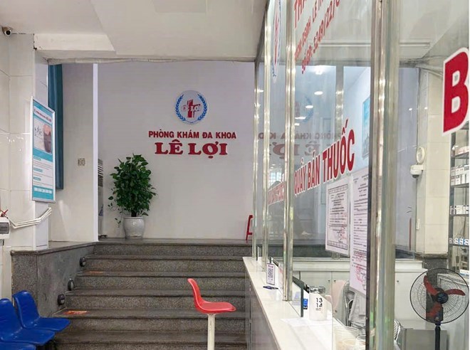Le Loi Private General Clinic (No. 99 Le Loi Street, Vinh City, Nghe An Province) was fined for advertising for physiologically weak medical examination and treatment services without confirmation of content. Photo: Ngoc Anh