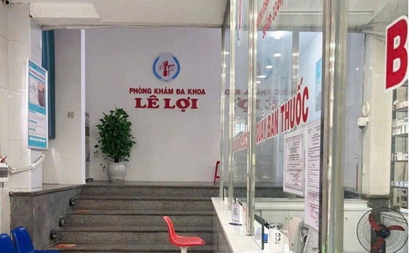 Le Loi Private General Clinic (No. 99 Le Loi Street, Vinh City, Nghe An Province) was fined for advertising for physiologically weak medical examination and treatment services without confirmation of content. Photo: Ngoc Anh