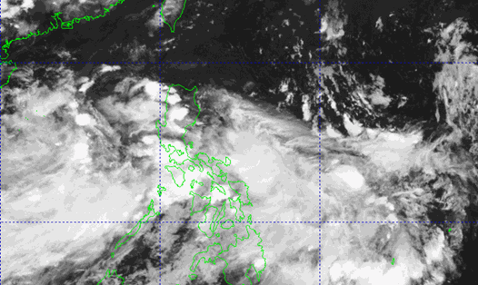 Cập nhật vị trí của áp thấp trên Biển Đông. Ảnh: Pagasa