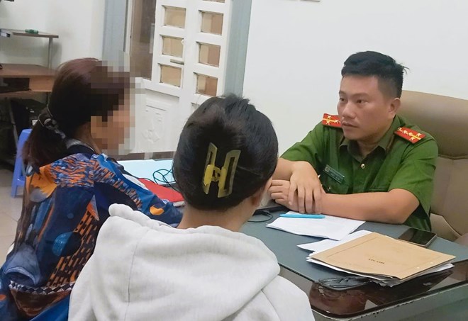 The police agency worked with people involved in the kidnapping scam on the internet. Photo: Dong Nai Provincial Police