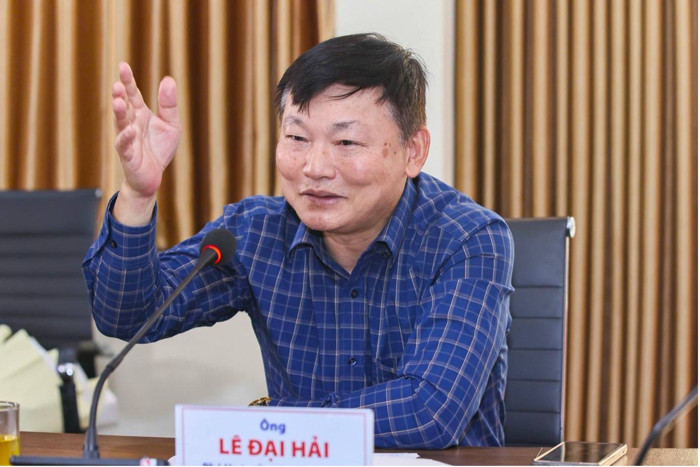 Ong Le Dai Hai. Anh: Ban to chuc toa dam.
