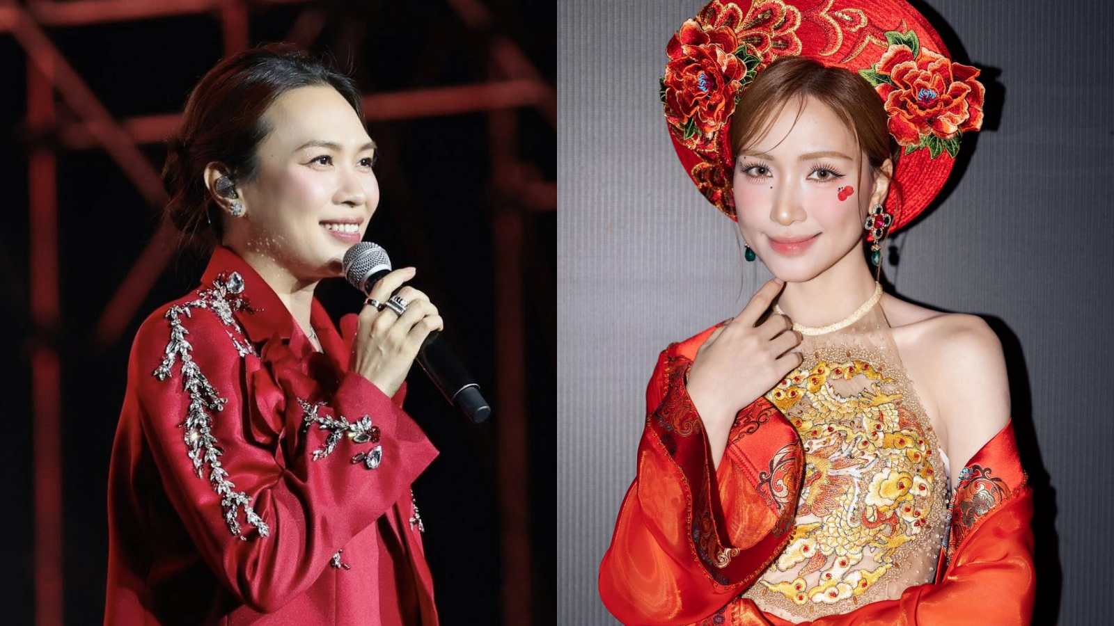 My Tam va Hoa Minzy dien cung su kien toi 9.6. Anh: Nhan vat cung cap