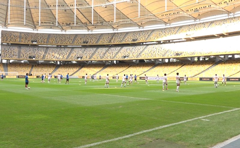 Bukit Jalil Stadium before the match between Vietnam and Malaysia.
