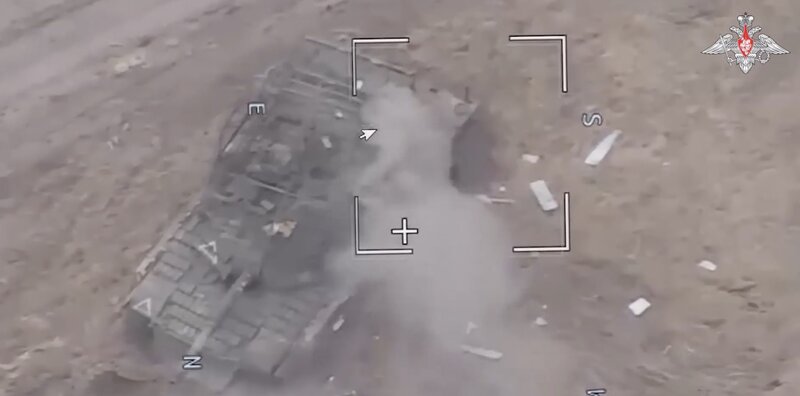 Los tanques Abrams fueron destruidos por la ayuda ucraniana por la belleza ucraniana. Foto: Ministerio de Defensa Ruso