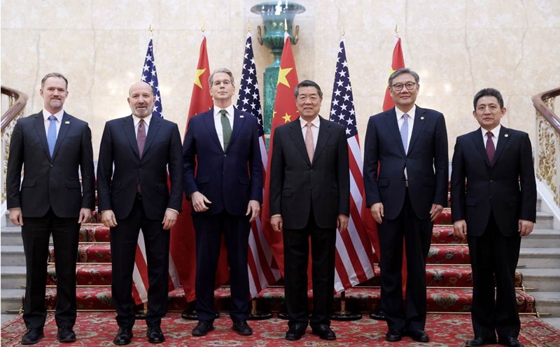 The US and Chinese delegations will participate in trade negotiations in London on June 9, 2025. Photo: Xinhua