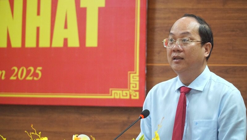 Bi thu TInh uy Ca Mau Nguyen Ho Hai phat bieu tai Ky hop thu nhat HDND tinh Ca Mau duoc to chuc sang 1.7. Anh: Nhat Ho