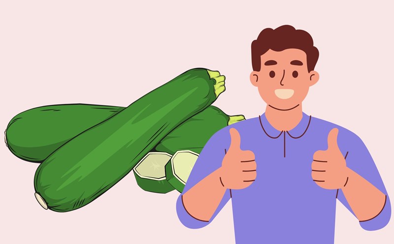 Eating zucchini is good for your health. Graphics: Thanh Thanh