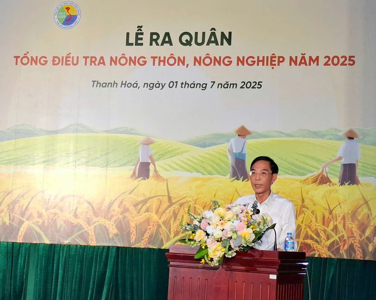 Ong Dau Thanh Tung - Pho Chu tich UBND tinh Thanh Hoa phat bieu tai Le ra quan. Anh: Tuyet Lan