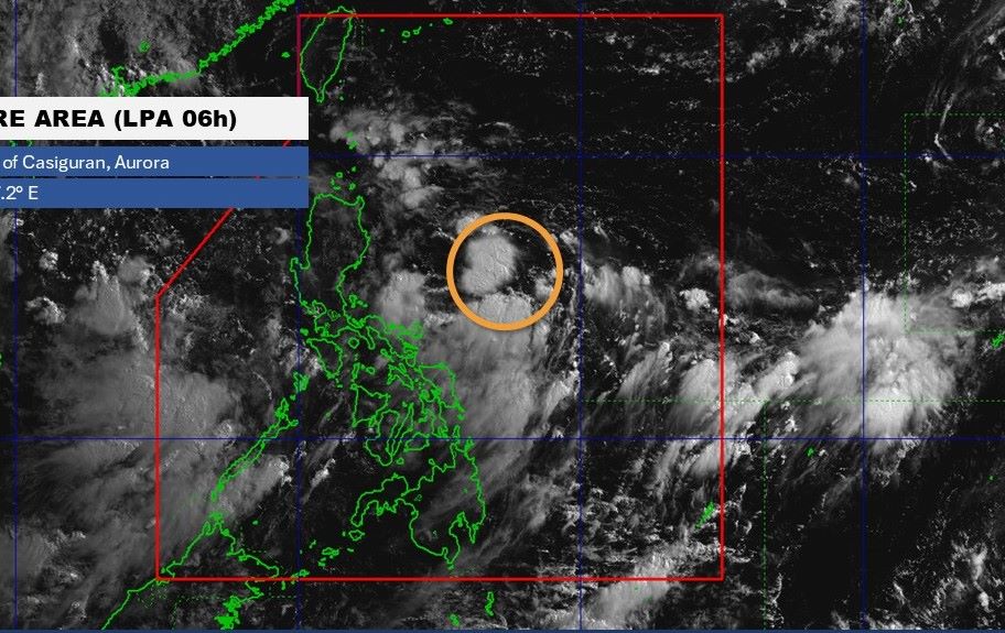 La baja presion en Filipinas puede ser mas fuerte en Bising Storm. Foto: Pagasa