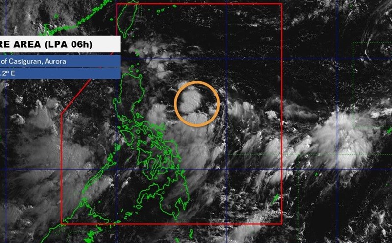 The low pressure in the Philippines may strengthen into storm Bising. Photo: PAGASA