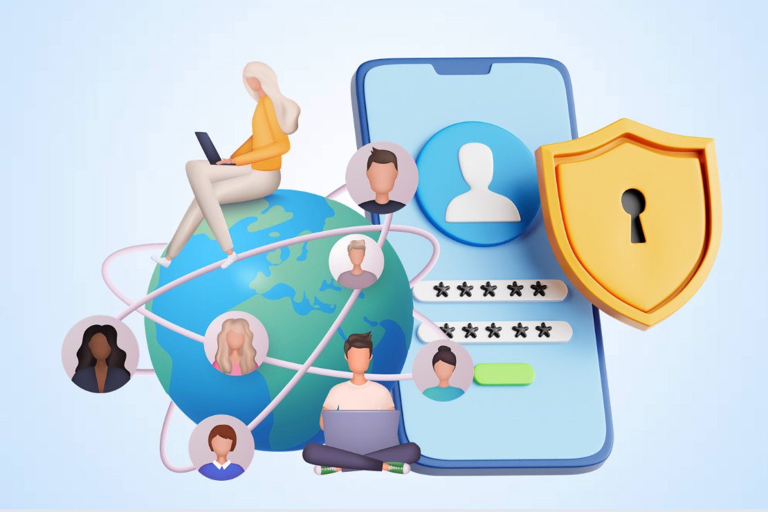 Como usar las redes sociales de manera segura para nuevas personas. Grafico: Thien Nhan