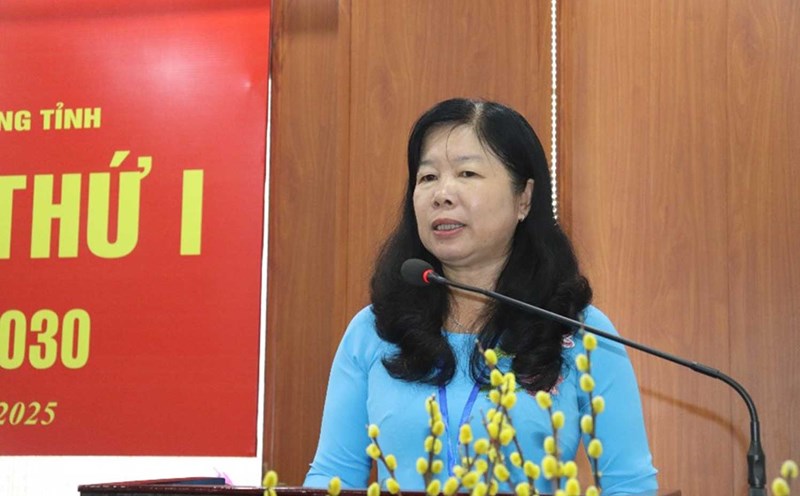 Comrade Huynh Thi Tuyet Vui is the President of the Dong Thap Provincial Federation of Labor from July 1, 2025. Photo: Luu Hung