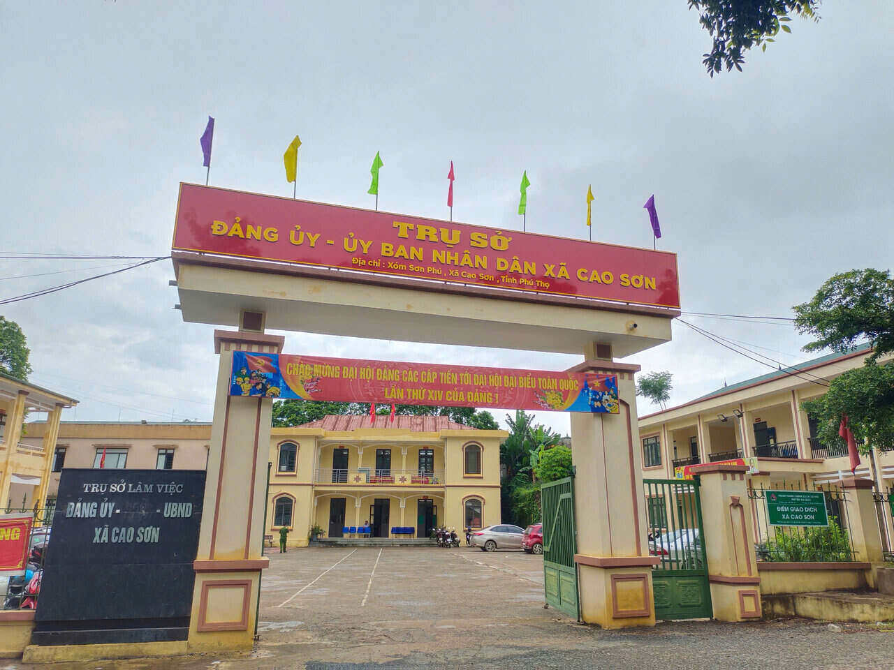 Tru so lam viec cua UBND xa vung cao Cao Son cua tinh Phu Tho. Anh: Binh Khang