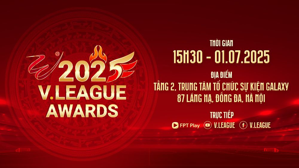 The V.League Awards 2025 took place on the afternoon of July 1. Photo: FPT Play