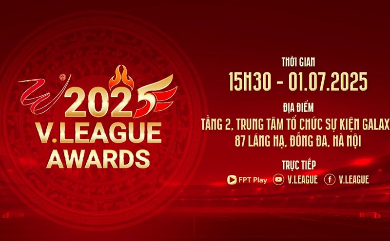 The V.League Awards 2025 took place on the afternoon of July 1. Photo: FPT Play
