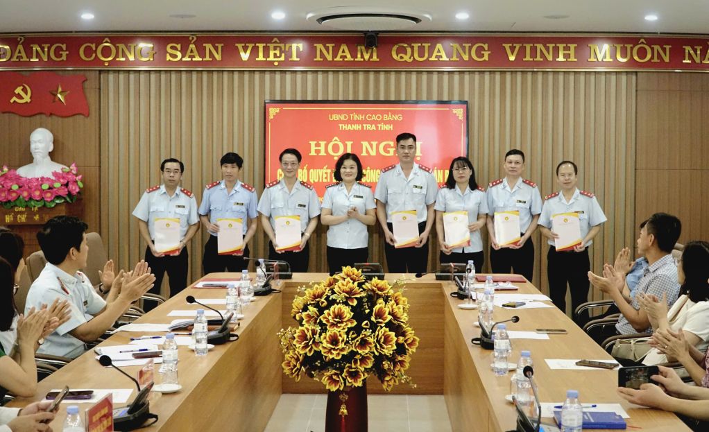 The Cao Bang Provincial Inspectorate has just received and appointed a series of department-level leaders. Photo: Tien Dung