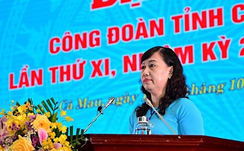 Comrade Huynh Ut Muoi is the Chairman of the Ca Mau Provincial Federation of Labor. Photo: Dat Phan
