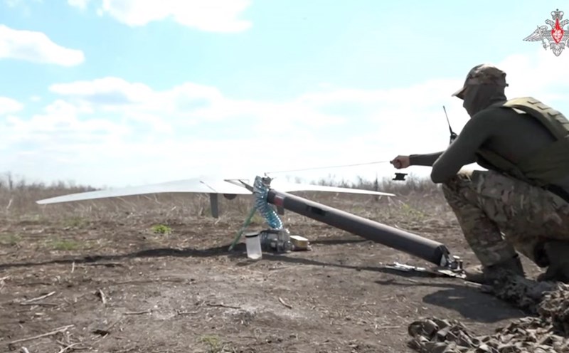 Russian military launches Supercam drone. Photo: Russian Ministry of Defense