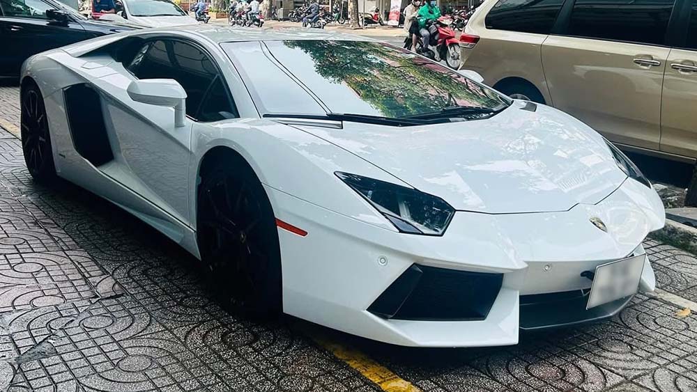 Lamborghini Aventador LP700-4 es una rara linea de superdeportivos en Vietnam. Foto: Hung Vu