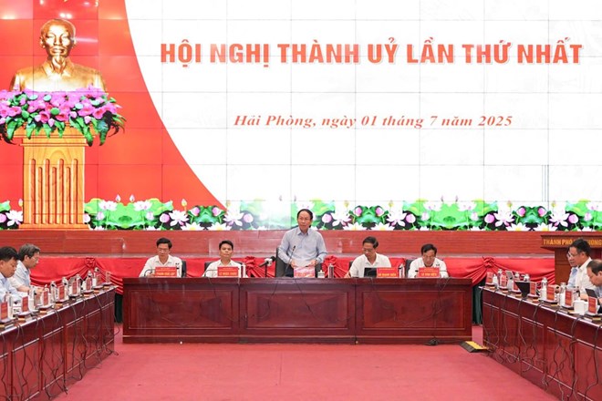 Nhiều đề án được thông qua tại Hội nghị Thành ủy Hải Phòng lần thứ nhất