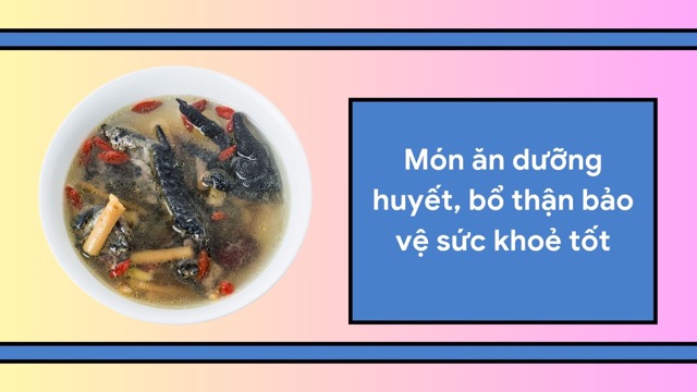 Goji berry soup helps nourish blood and nourish the kidneys. Graphic photo: Huong Son