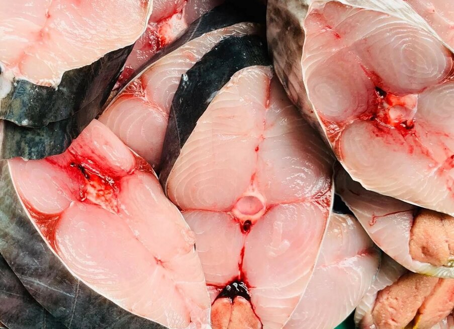 オメガ3が豊富な秋魚は、肝臓病のリスクを軽減するために食事に取り入れるべき脂肪分の多い魚の1つです。写真:キエウ・ヴー