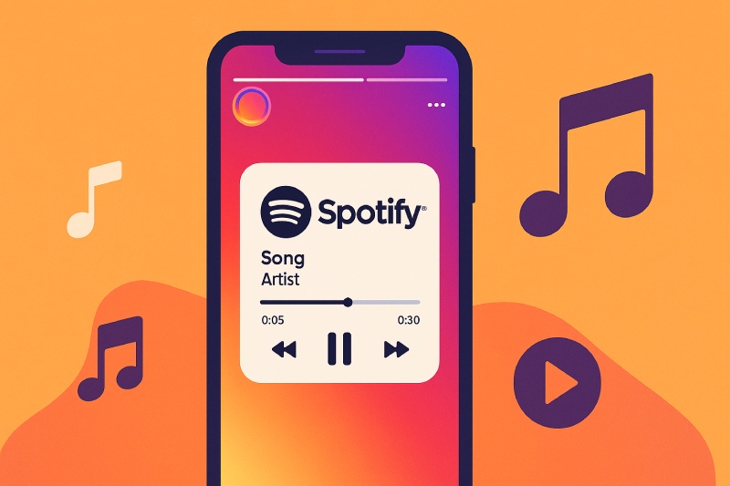 Instagram agrega musica directamente de Spotify en historias. Grafico: Quang Minh