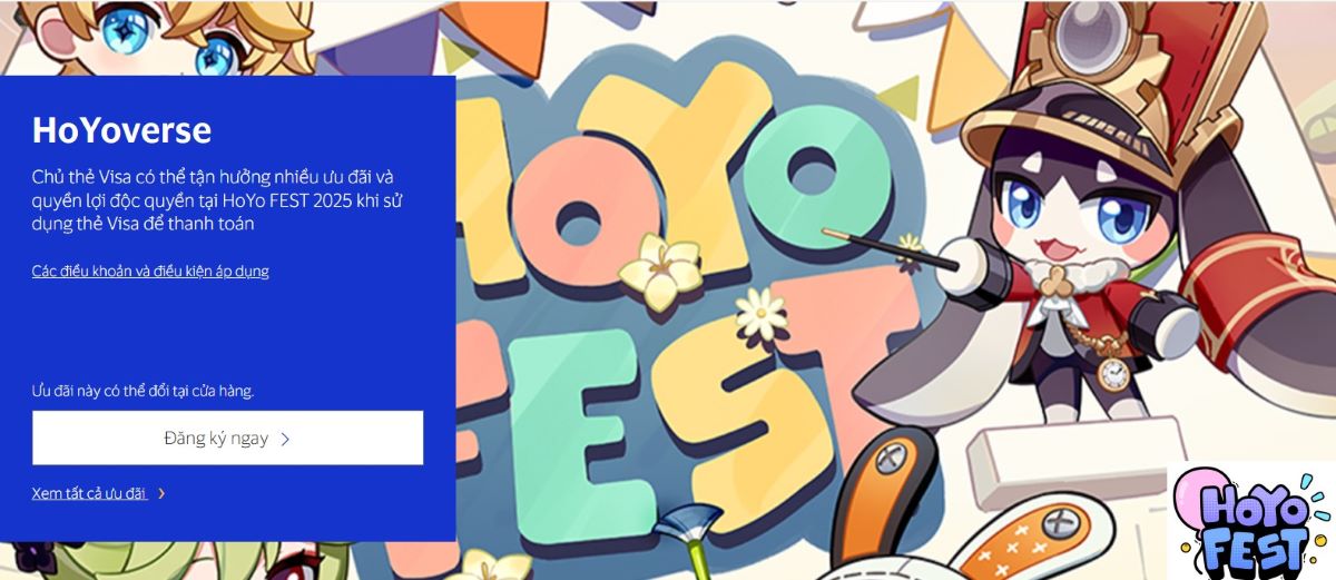 Visa accompanies the HoYo FEST 2025 game festival across Southeast Asia. Photo: Visa