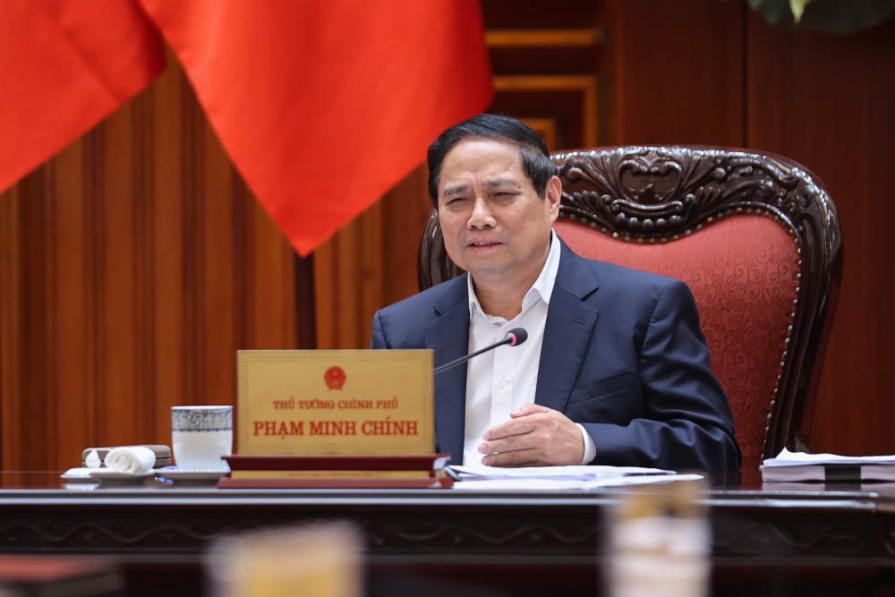 Politburo member, Secretary of the Government Party Committee, Prime Minister Pham Minh Chinh chaired the meeting. Photo: Nhat Bac