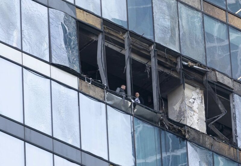 Un edificio en Rusia fue atacado por Ucrania Ucrania. Foto: Xinhua