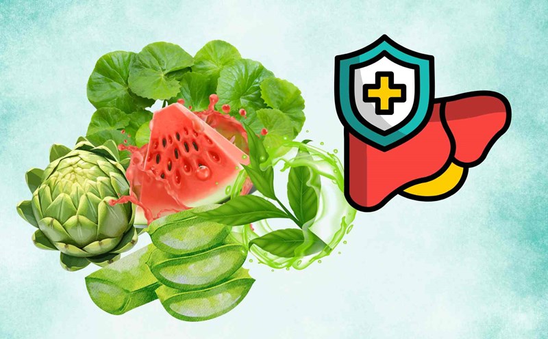 5 liver cooling foods that naturally detoxify. Graphic photo: Hoang Loc