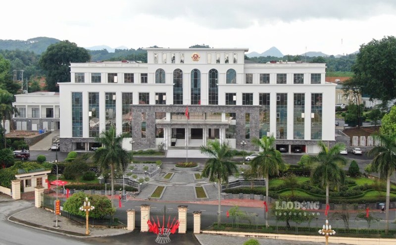 Headquarters of the new Lao Cai Provincial People's Committee. Photo: Van Duc.