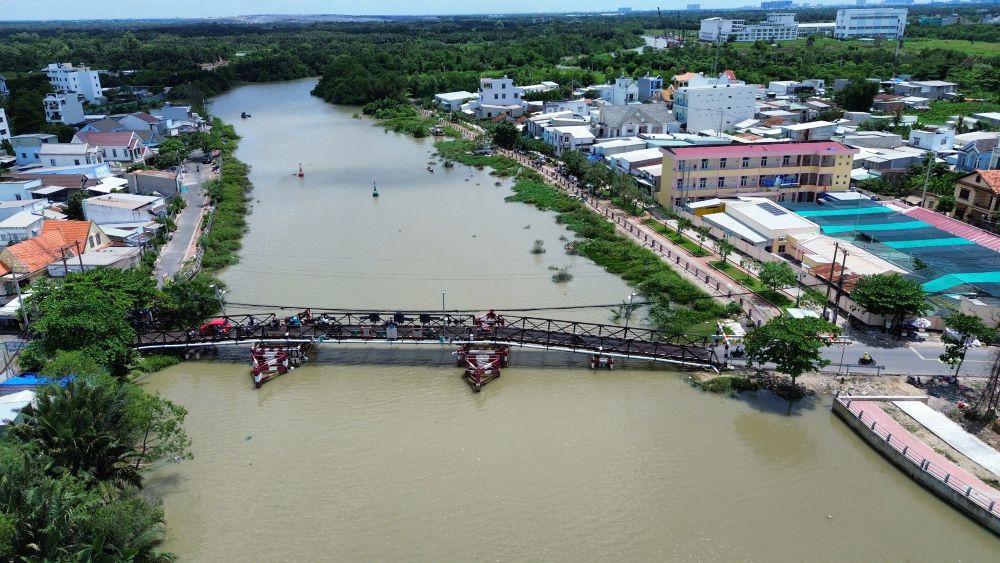 Du an cau Rach Tom moi du kien hoan thanh vao cuoi nam 2026. Anh: Anh Tu