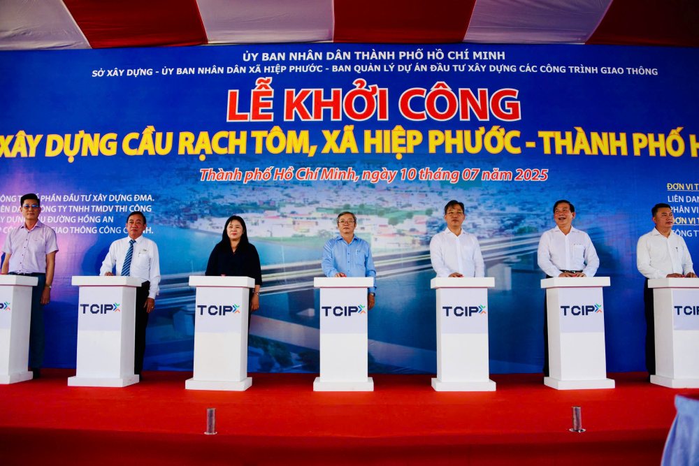 Le khoi cong cau Rach Tom moi vao ngay 10.7. Anh: Minh Tam
