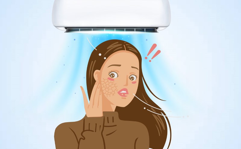 Excessive use of air conditioners affects your skin's health. Graphics: Thien Nhan