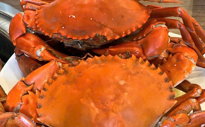 Seafood with shells like crabs increases the risk of increased uric acid. Photo: Quang Minh.