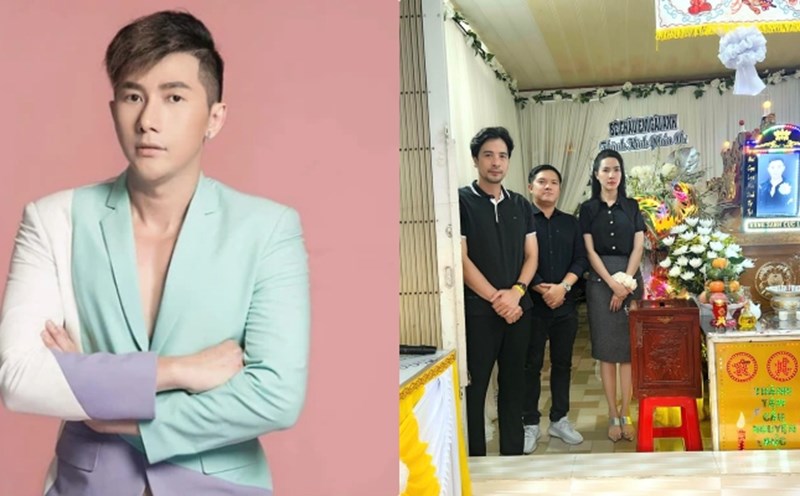 The artists bid farewell to supermodel Nam Phong. Photo: Duy Quach