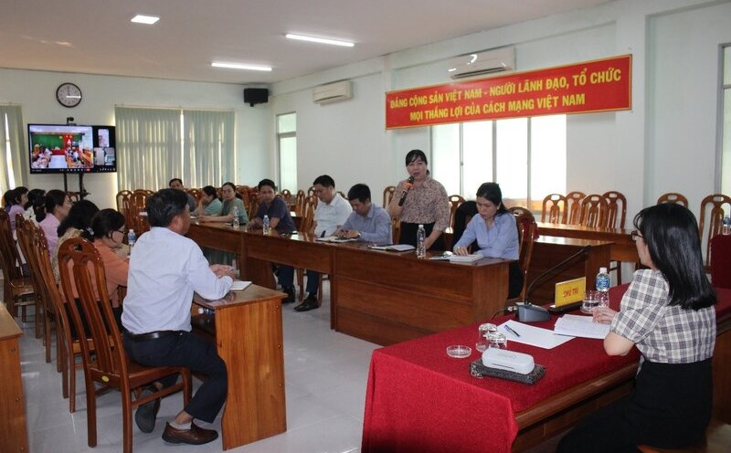 The Provincial Federation of Labor held a conference to deploy trade union work in the last 6 months of 2025. Photo: Xuan Tham