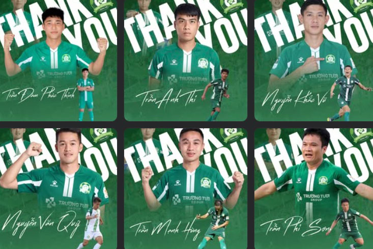 Truong Tuoi Binh Phuoc parted ways with many players. Photo: TTBP Club