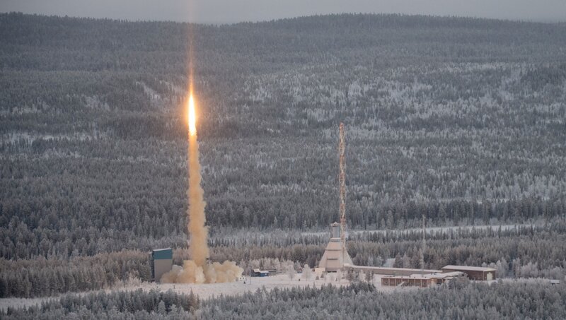 Descarga satelital de Esrange en Suecia, una de las dos instalaciones espaciales importantes en Europa hoy. Foto: AFP