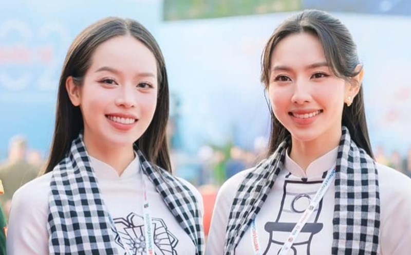 Miss Thanh Thuy and Miss Thuy Tien. Photo: Sen Vang