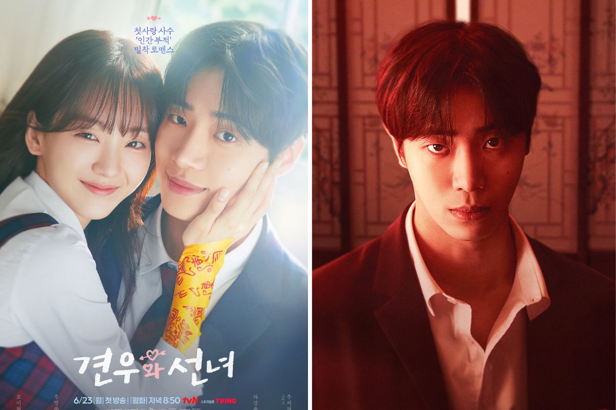 El nuevo poster de Choo Young Woo en la pelicula "Head Over Heels" (derecha) sorprendido. Foto: Productor TVN