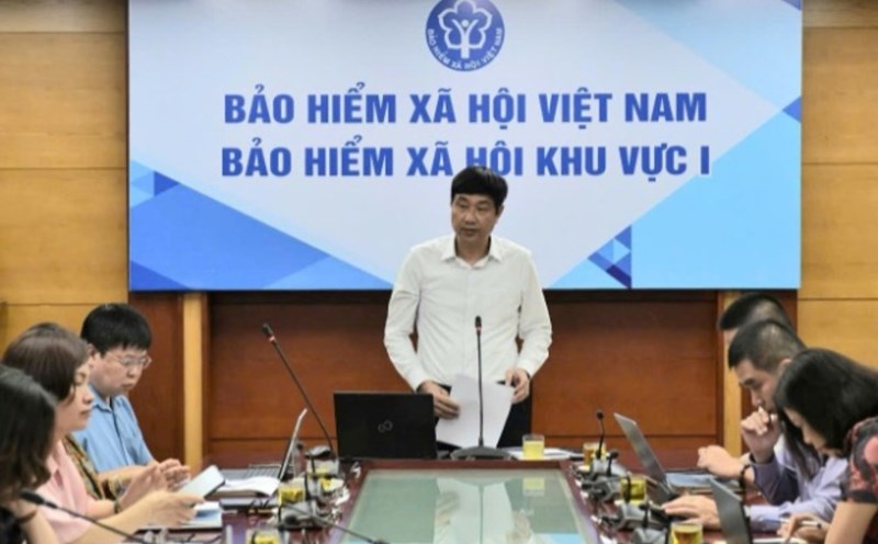 Mr. Le Van Long - Deputy Director of Social Insurance Region I chaired a training conference on social insurance and unemployment insurance regimes. Photo: Social Insurance Region 1