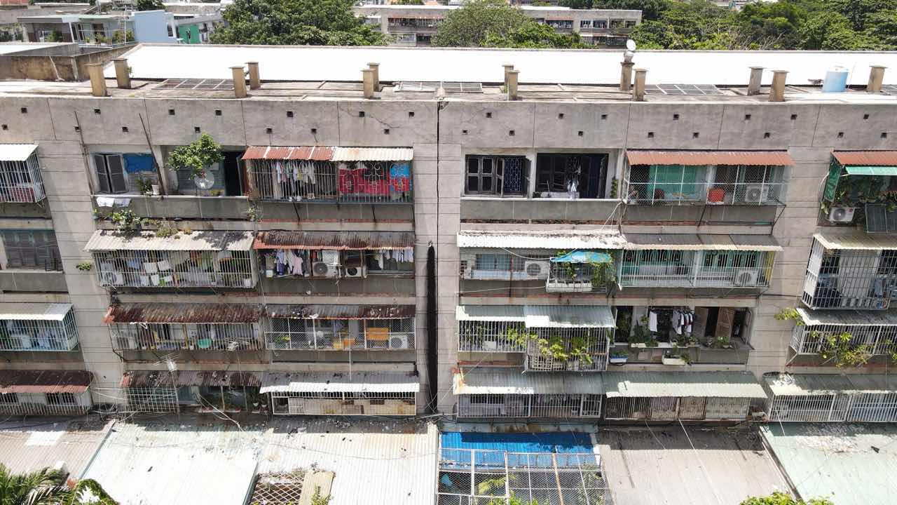 A dense "tiger cage" in Thanh Da residential area (Binh Quoi ward, Ho Chi Minh City). Photo: Anh Tu