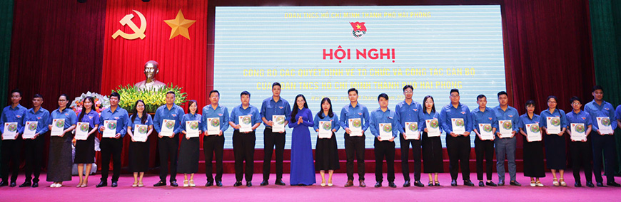 Thanh doan Hai Phong trao Quyet dinh thanh lap 114 to chuc Doan xa, phuong, dac khu truc thuoc. Anh: Cong TTDT Hai Phong