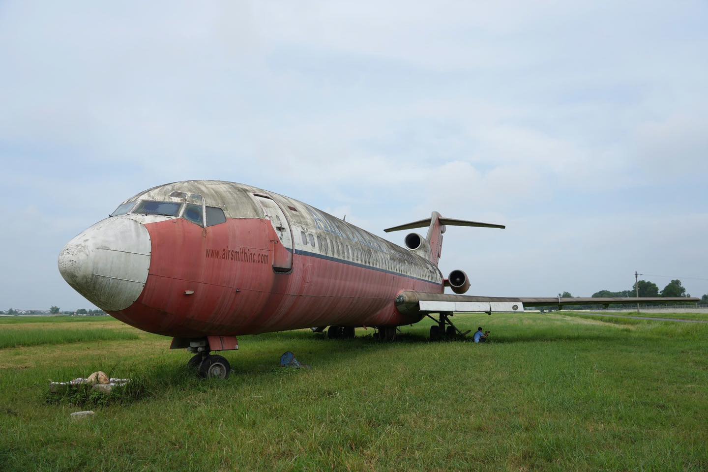 L'avion abandonne a l'aeroport de Noi Bai. Photo : Aeroport de Noi Bai